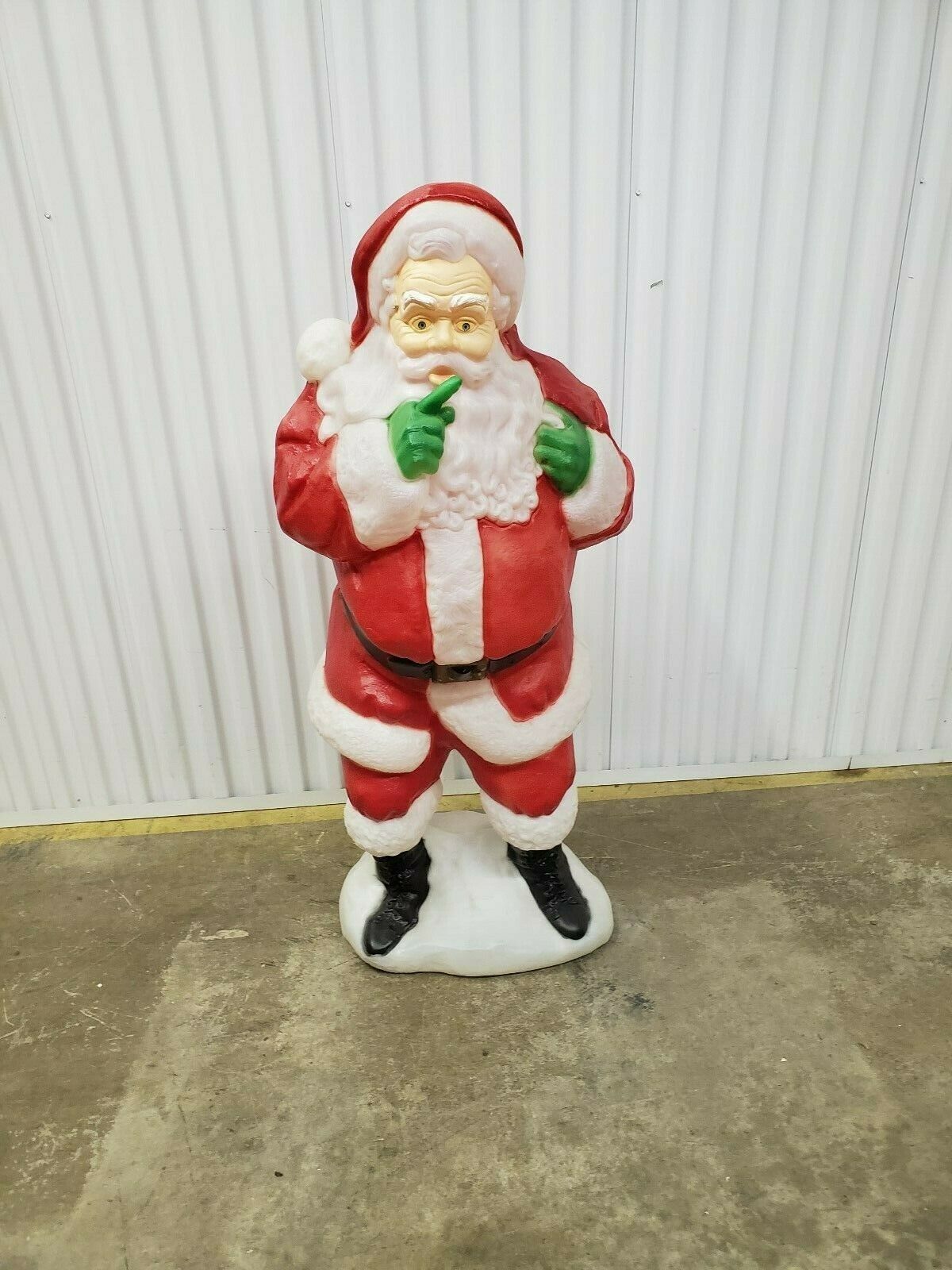 Vintage Santa's Best Whispering Santa Blow Mold Rare HTF 49.5