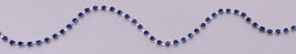 Imported Rhinestone Chain - Royal Blue Rhinestones on Silver Trim BTY M216.03 - $12.95