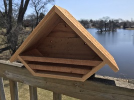 Dove or Robin nesting shelf Decoratve heart cedar wood TBNUP #3 