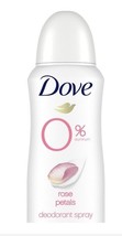 Dove Women 0% Aluminum Deodorant Spray, 48Hr, Rose Petals, 4 Oz., No Parabens - $15.39