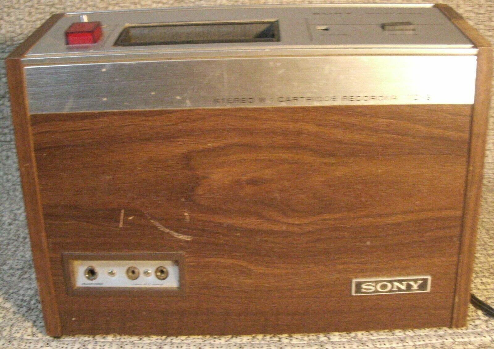 Sony 8 Track Player Model TC8W plays but no sound! READ description