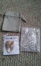 Angel Wings Pin Brooch Crystal Rhinestone Fashion Bling Jewelry Gift Braw - $6.99