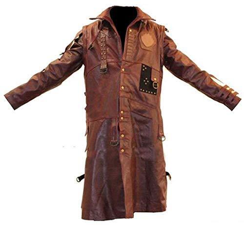 Michael Rooker Brown Guardians of Galaxy Yondu Vol 2 Long Leather Trench Coat