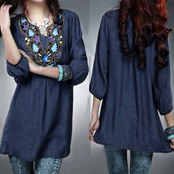 2021 S-4XL NEW Fashion Girls Summer Cotton Loose Casual Party Shirts Tops Blouse