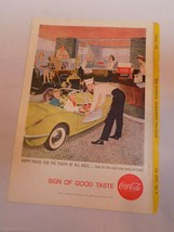 Coca Cola National Geographic Ad October 1958 Car Hop John Montgomery Pl... - $15.83