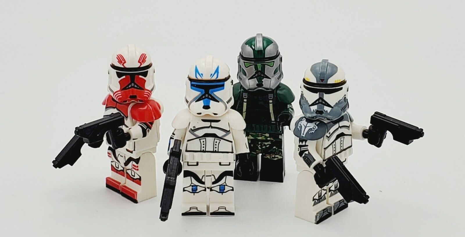 4Pcs/set Commander Rex Gree Thorn Wolffe Star Wars Clone Wars Minifigures Toys