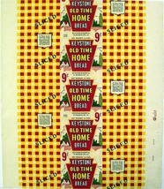 Vintage bread wrapper WONDER WHEAT dated 1950 Portland Oregon unused n-mint cond