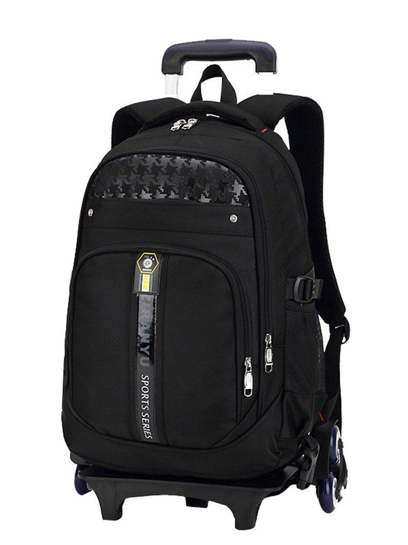 Latest Removable Children School Bags With 3 Wheels Stairs Kids boys girls Troll Luggage