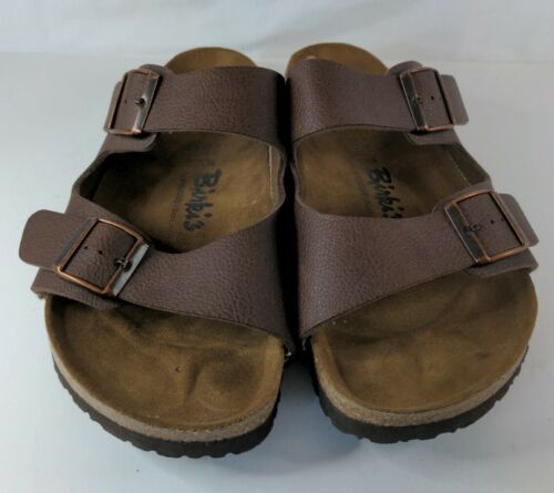 birkenstock 2 strap brown