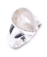 Golden Rutile Gemstone Handmade 925 Sterling Silver Jewelry Ring 7 US SI... - $10.99