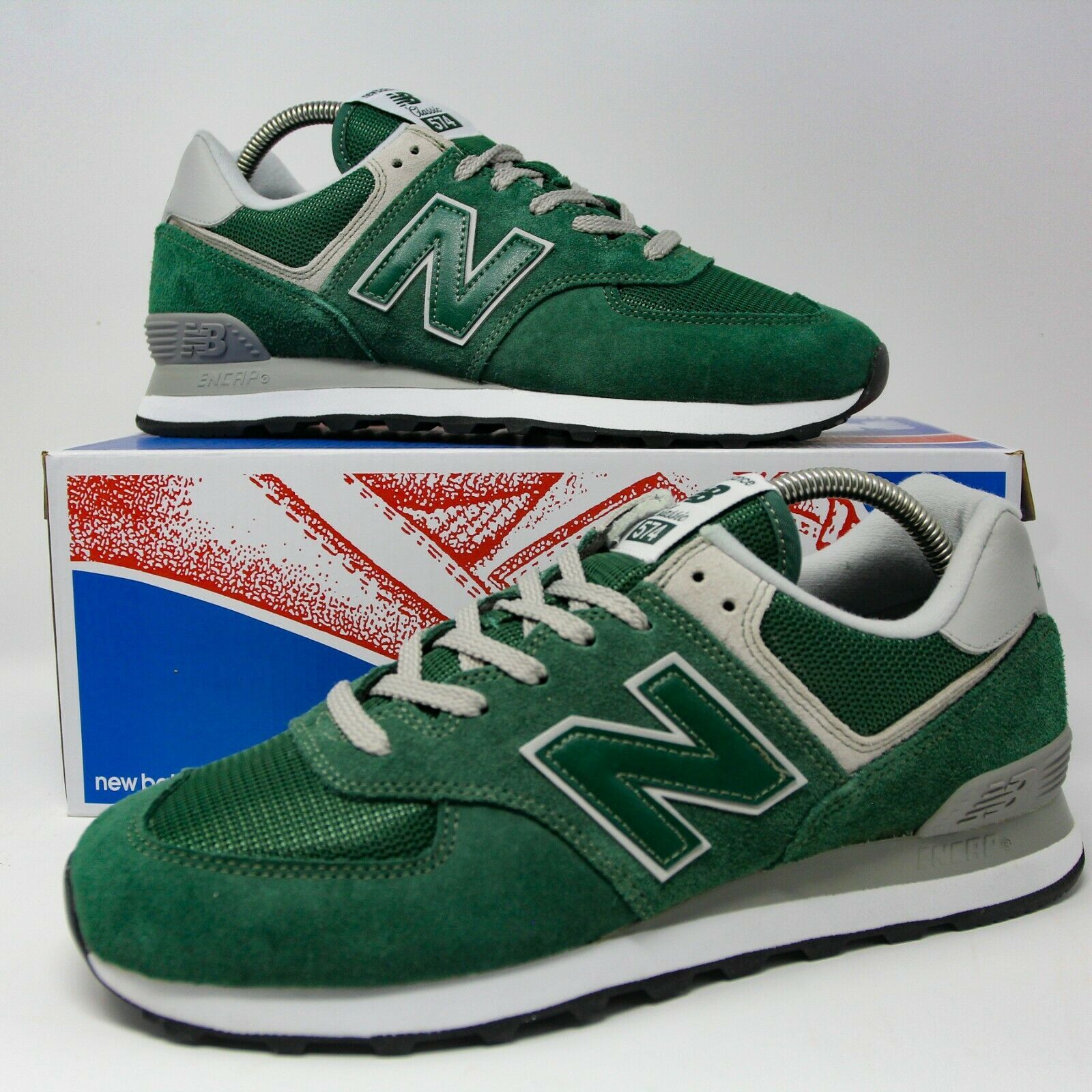 New Balance NB 574 Running Shoes Forest Green ML574EGR size 9 EUR 42,5