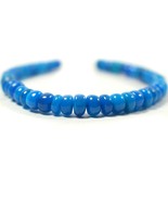 49Pcs AAA+ Quality Natural Fire Blue Opal Roundel Precious Beads 6-7MM 3... - $107.71