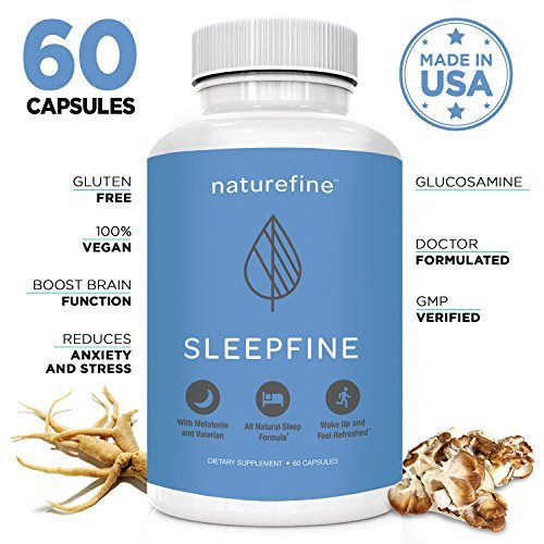 All Natural Sleep Aid Formula with Tryptophan, Melatonin, Valerian Root
