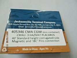 Jacksonville Terminal Company # 405346 CMA CGM (eco container) 40' Container (N) image 4