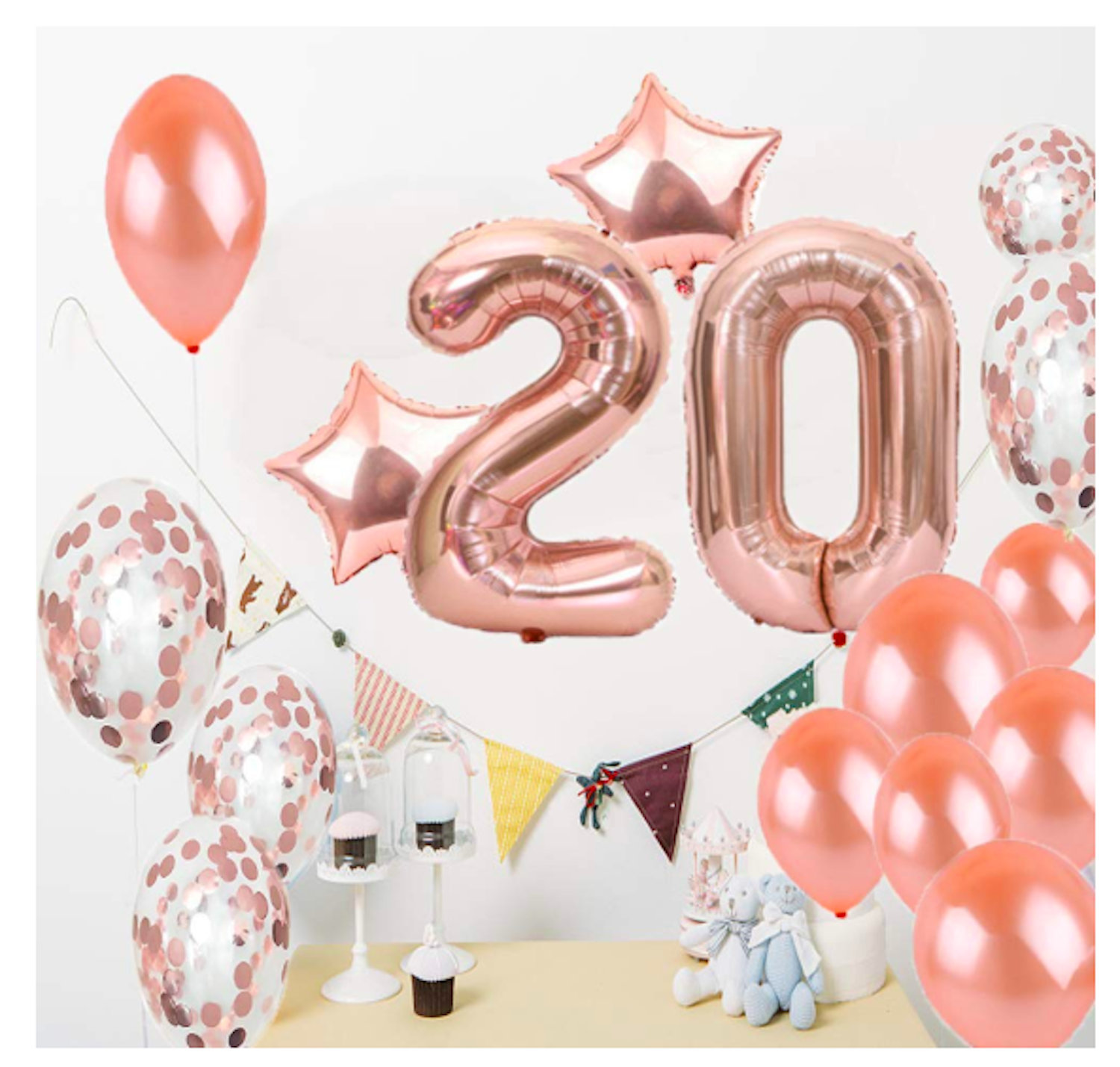 20th-birthday-dessert-table-and-balloon-backdrop-by-stylish-soirees