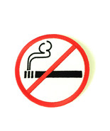 Do Not Smoke Sign No Smoking Cigarettes Symbol 3" Embroidered Sew Iron On Patch - $7.83