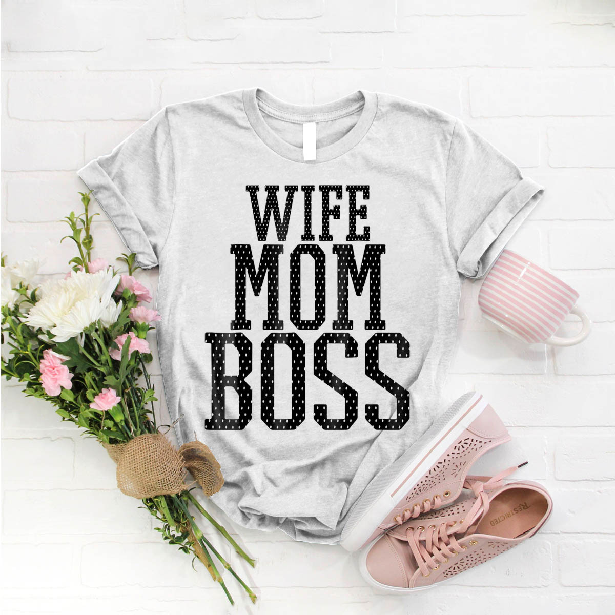 Wife Mom Boss Wife Boss Holiday T Shirt Birthday Funny