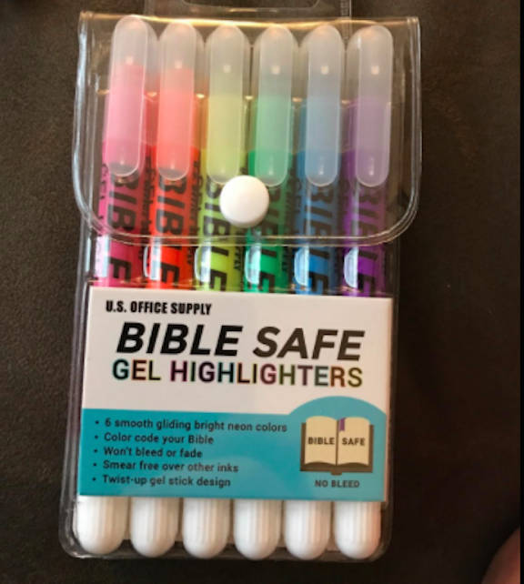 Bible Highlighters Gel Highlighters Safe Gel bible highlighter Bible