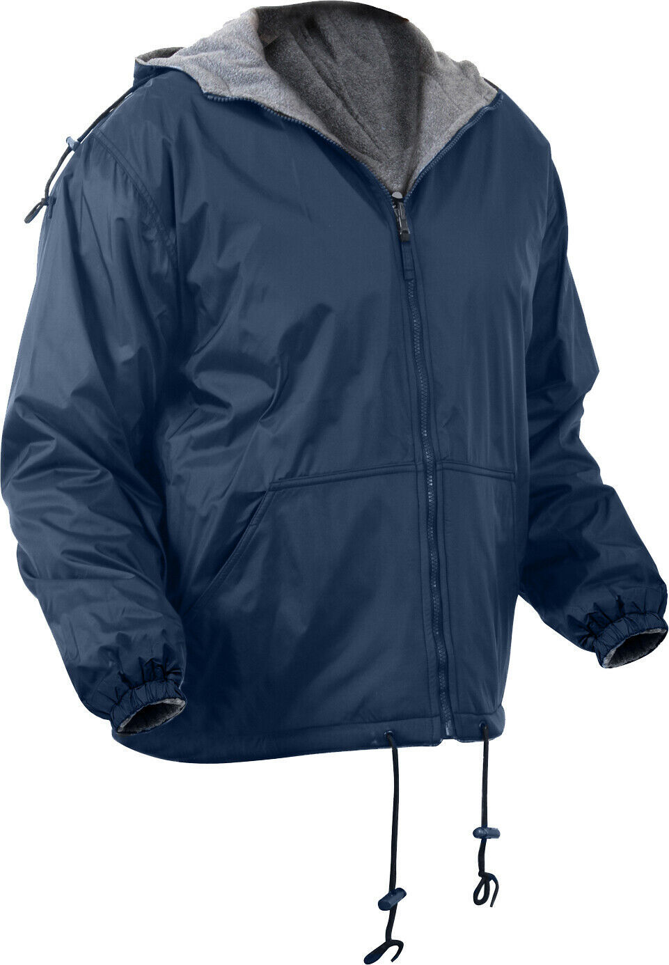 222+ Mens Lightweight Hooded Windbreaker Jacket Front View PSD PNG Include