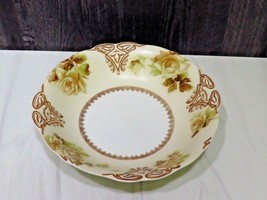 Antique Art Nouveau Ohme Silesia Clarion Old Ivory 16 Large Serving Bowl... - $37.62