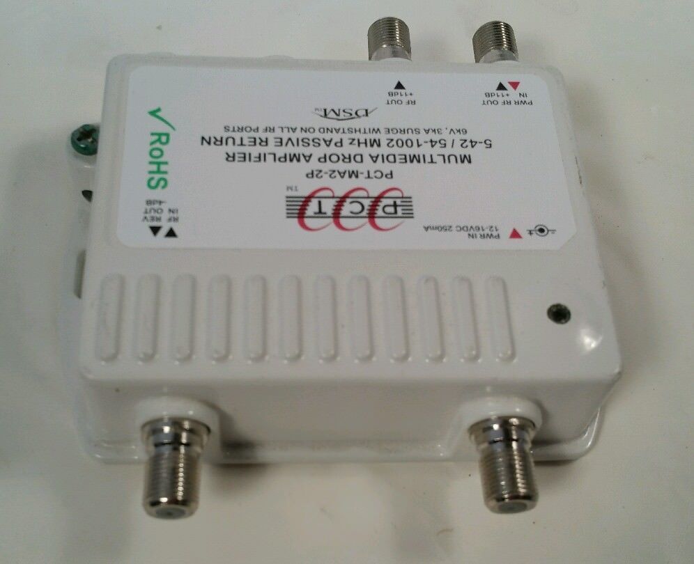 PCT Multimedia Drop Amplifier PCTMA22P Signal Booster AMPLIFIER ONLY