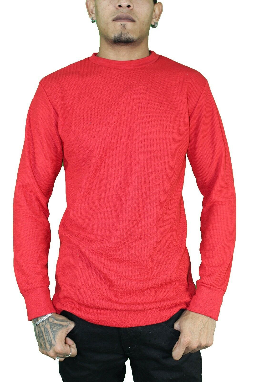 heavyweight waffle thermal shirt