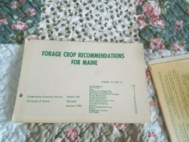 Forage Crop Recommendations For Maine, Bulletin 481. January 1964 - $4.94