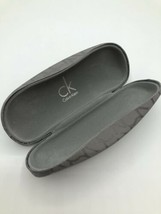 Gray Calvin Klein Hard Shell Glasses Case Clam Shell Clasp CK Logo - $9.99