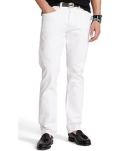 Polo Ralph Lauren HUDSON WHITE Men&#39;s Hampton Relaxed Straight Jeans, US ... - $49.01