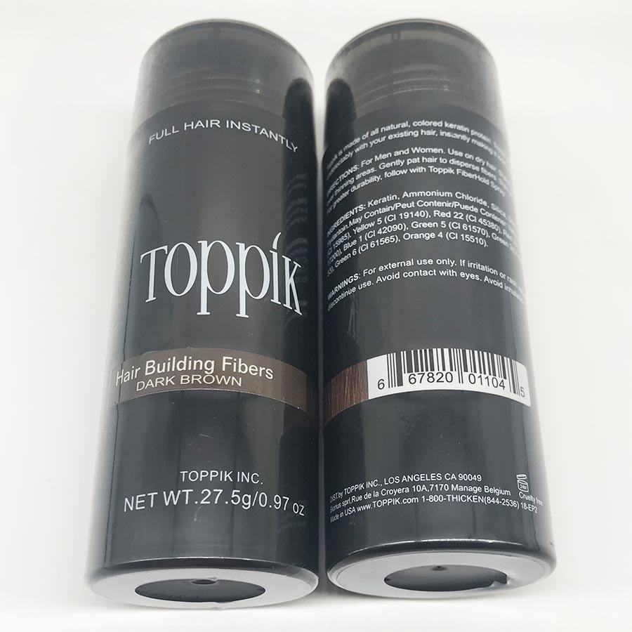 Toppik brand hair building fibers spray powder 27.5g bottle black, dark