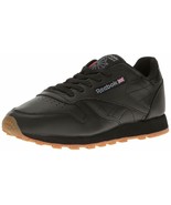 Reebok Women&#39;s Classic Leather Sneakers Size 12M Black/Gum VH0008 - $66.83