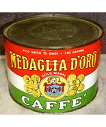 Vintage•1948•Medaglia D&#39;oro Espresso Coffee•Unopened•Keywind•Tin Can•12 ... - $59.99
