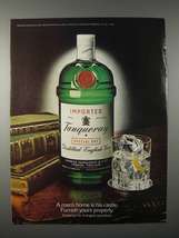 1980 Tanqueray Gin Ad - Man&#39;s Home is His Castle - $14.99
