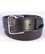 BLACK LEATHER BELT Amish Handcrafted Heavy Duty for Work Size 32-46 - $48.97