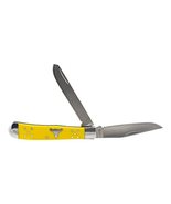 Cattlemans Cutlery Trapper Series Yellow Folding Pocket Knife  2 Stainl... - $24.99