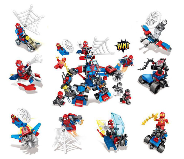 spider man robot lego instructions