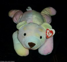 Ty 1998 sweet baby sorbet tye dye teddy bear animal pillow pal - $13.99