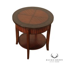 Thomasville Contemporary Round Two Tier Side Table - $395.00