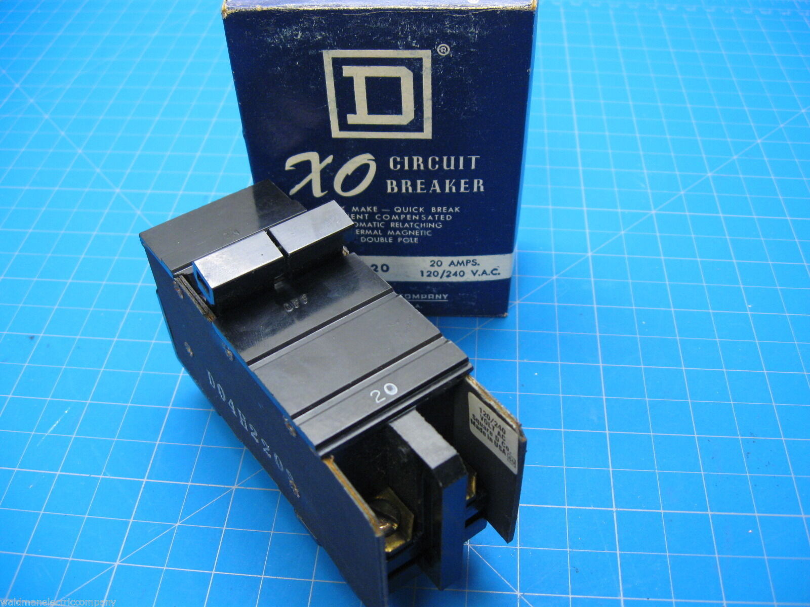 20 AMP NEW X0 XO BREAKER Double Pole 2 Pole Square D & Cutler Hammer