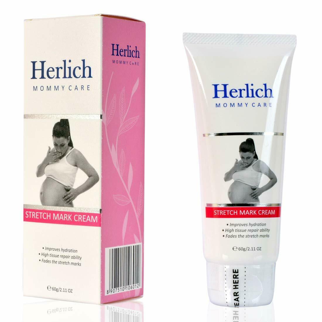 Herlich Stretch Mark Cream for Pregnancy to Reduce Stretch Marks/Scars EXP-03/22