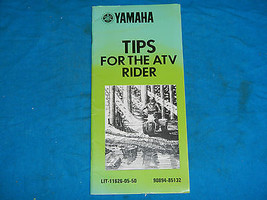 1986 86 Yamaha Tips For Atv Rider Off Road Guide #2 Shop Service Repair Manual - $7.98