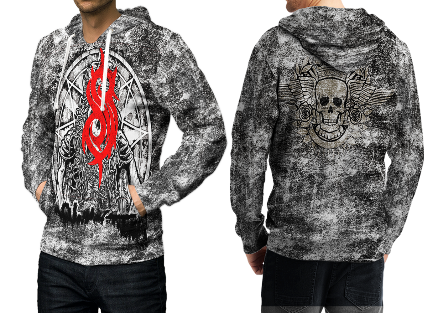 Slipknot NU Metal Band Pullover Printed Hoodie for men - Hoodies ...