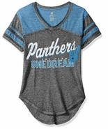 NFL Junior Girls Vintage Short Sleeve Football T- Carolina Panthers - L ... - $11.30