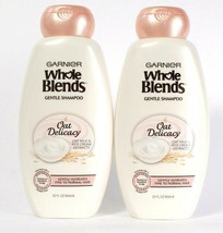 2 Bottles Garnier 22 Oz Whole Blends Oat Delicacy Gentle Hydrating Shampoo 