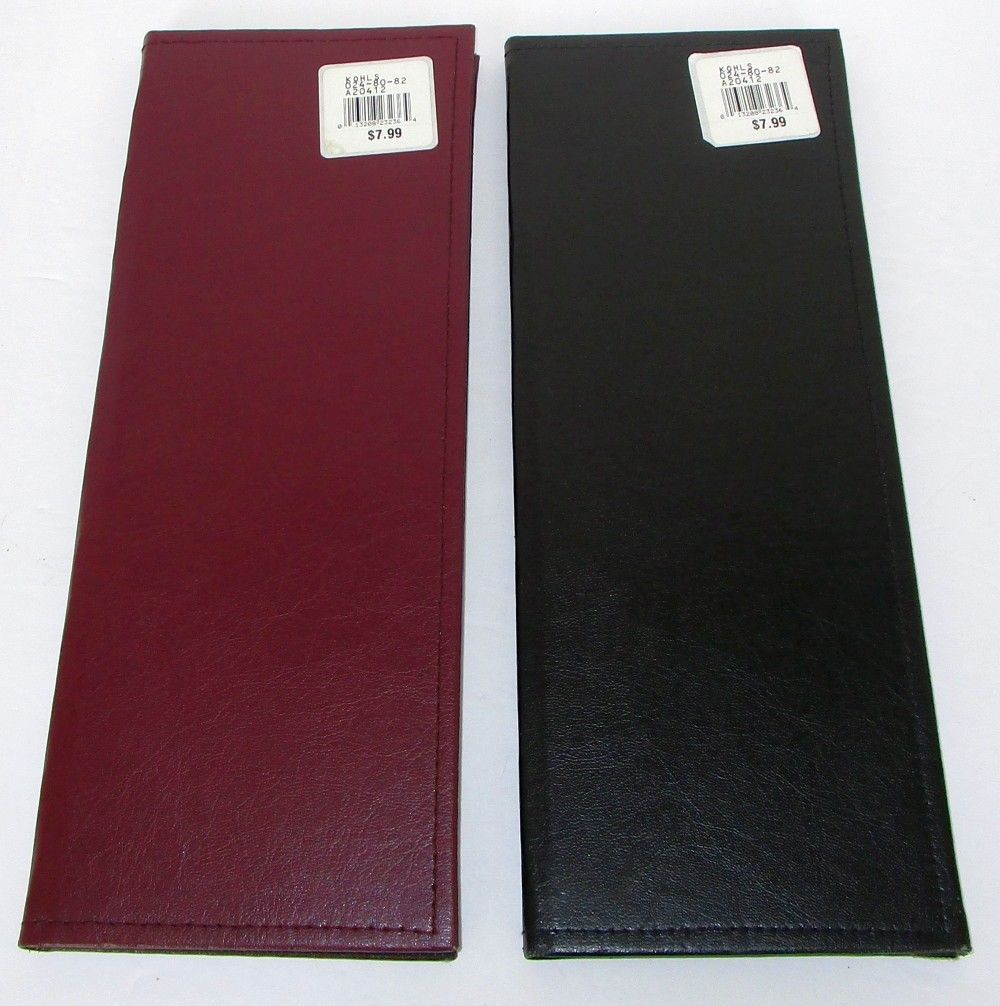 Vintage LOT Of 2 BURNES 1998 Kohl's Photo Album Panarama Holder Black