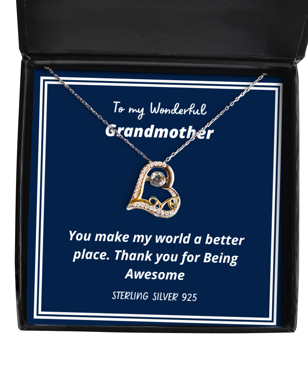 To my Grandmother,  Love Dancing Necklace. Model 64035