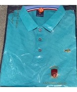 40% Cotton Embroidery Hot Summer Polo Shirt for Men - Sky Blue - $22.00