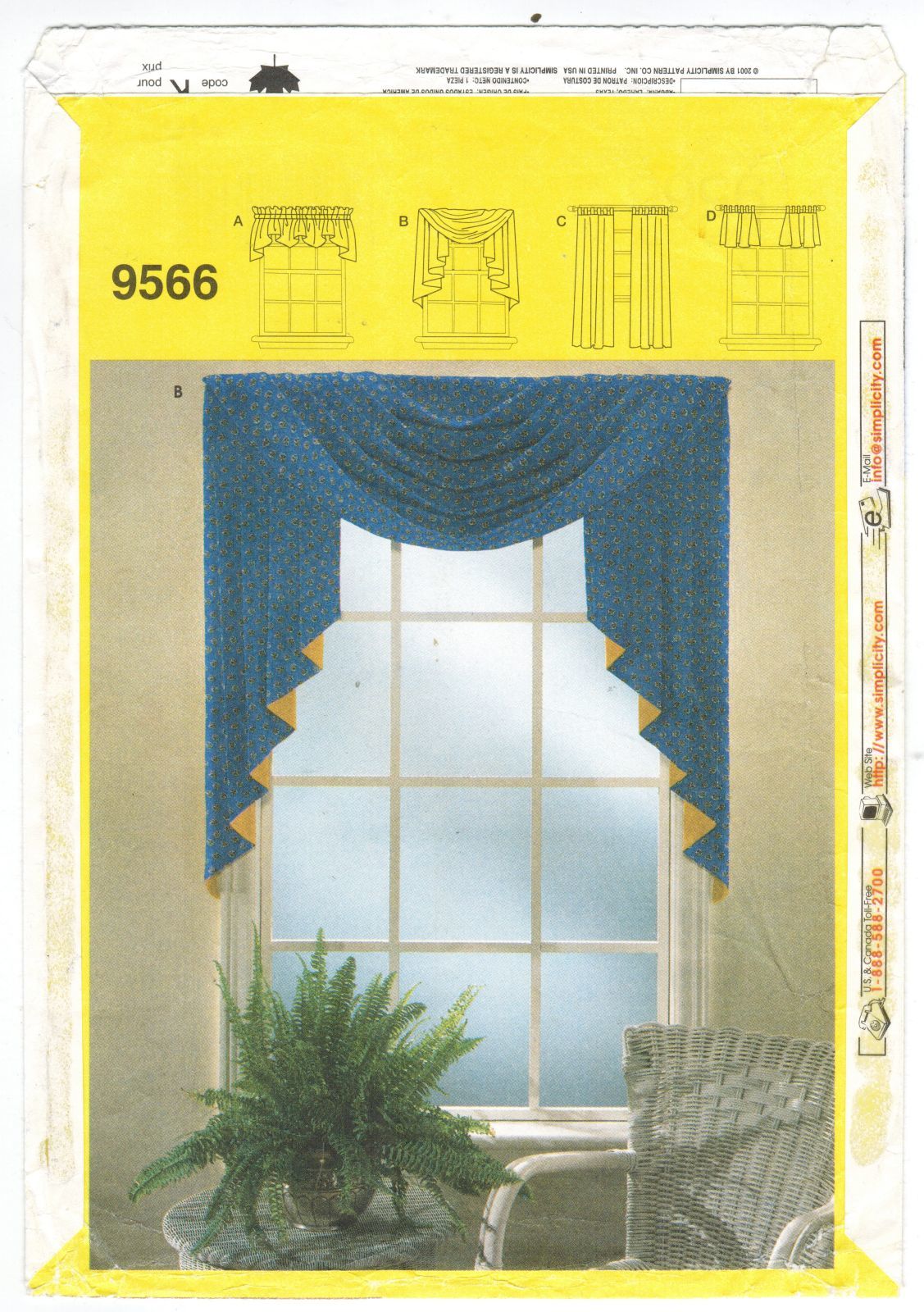 Window Curtains Valance Drapes Swag & Jabot Sewing Patterns For Dummies Sewing Patterns
