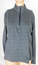 Gap Women's Shirt Size M Gray - Warm Up Pullover - 1/3 Zip Neck - Cotton/Spandex - $14.30