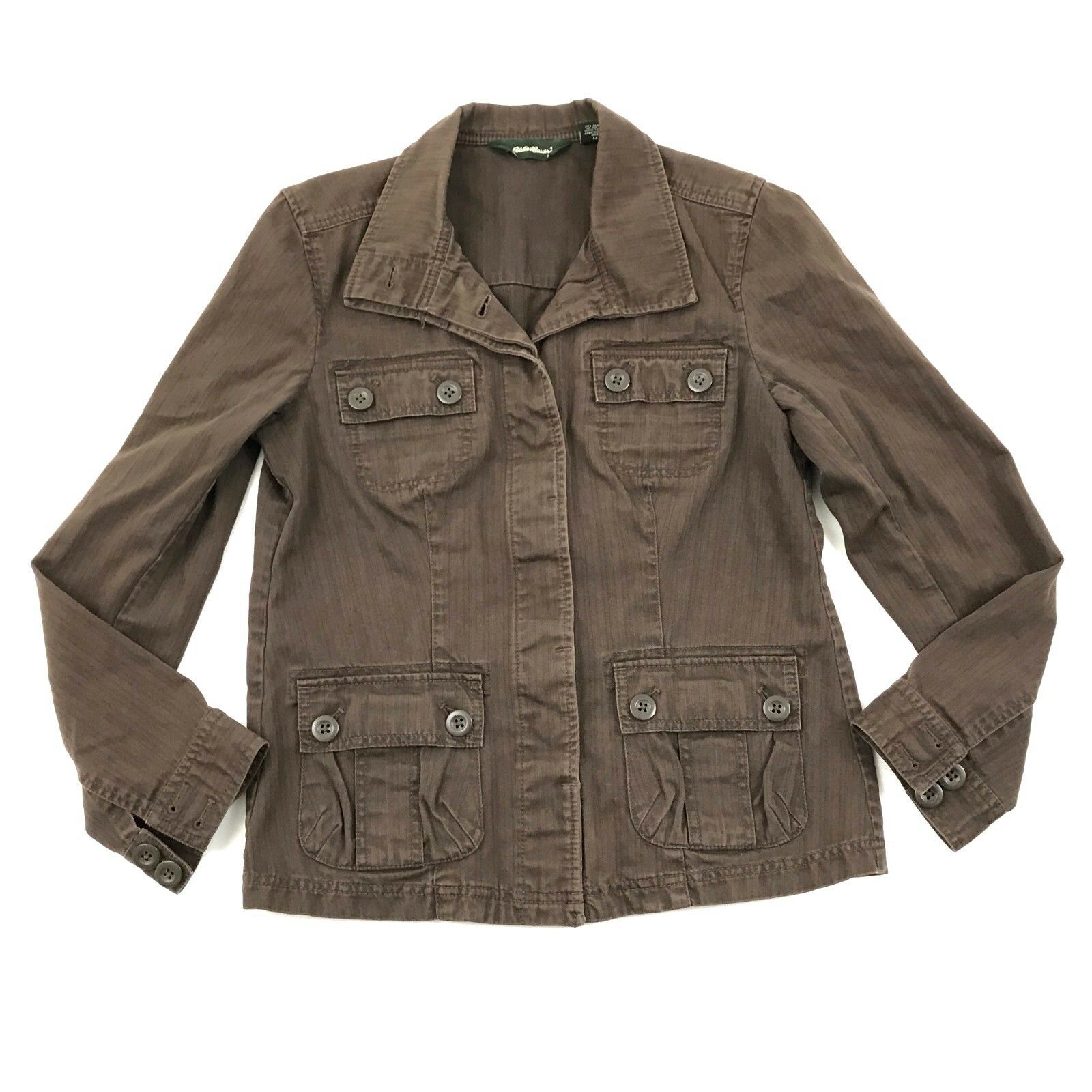 VINTAGE Eddie Bauer Chore Jacket Women's Size Medium M Military Style ...
